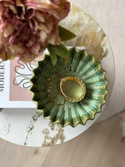 Skål Plissé Grøn - Flere størrelser