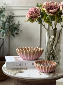 Skål Plissé Rosa- Flere størrelser