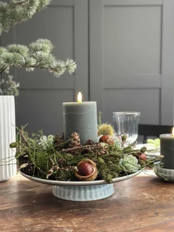 Skål VIGA strib stentøj - Mint flere størrelser