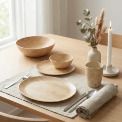 Skål Wood melamin - Flere størrelser