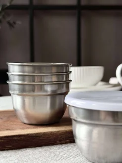 Skåle 4 stk - Rustfrit stål