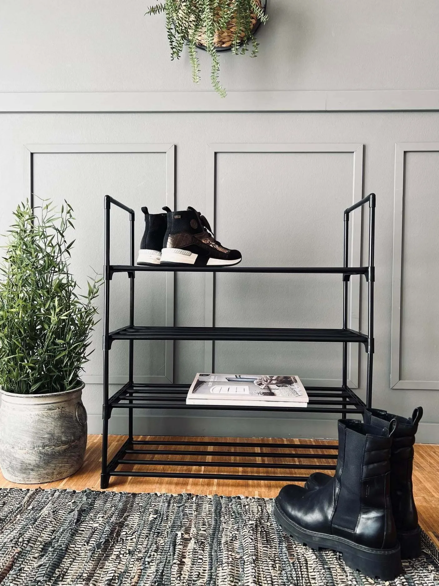 Skoreol med 4 hylder