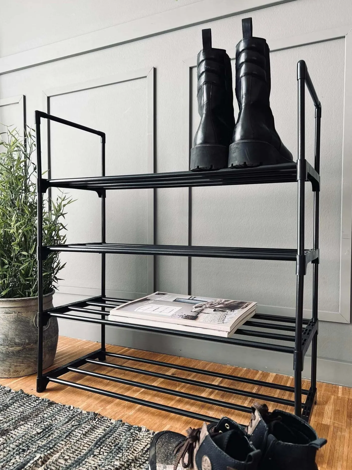 Skoreol med 4 hylder