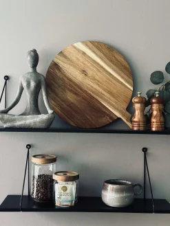 Skærebræt i Akacietræ - Pizza