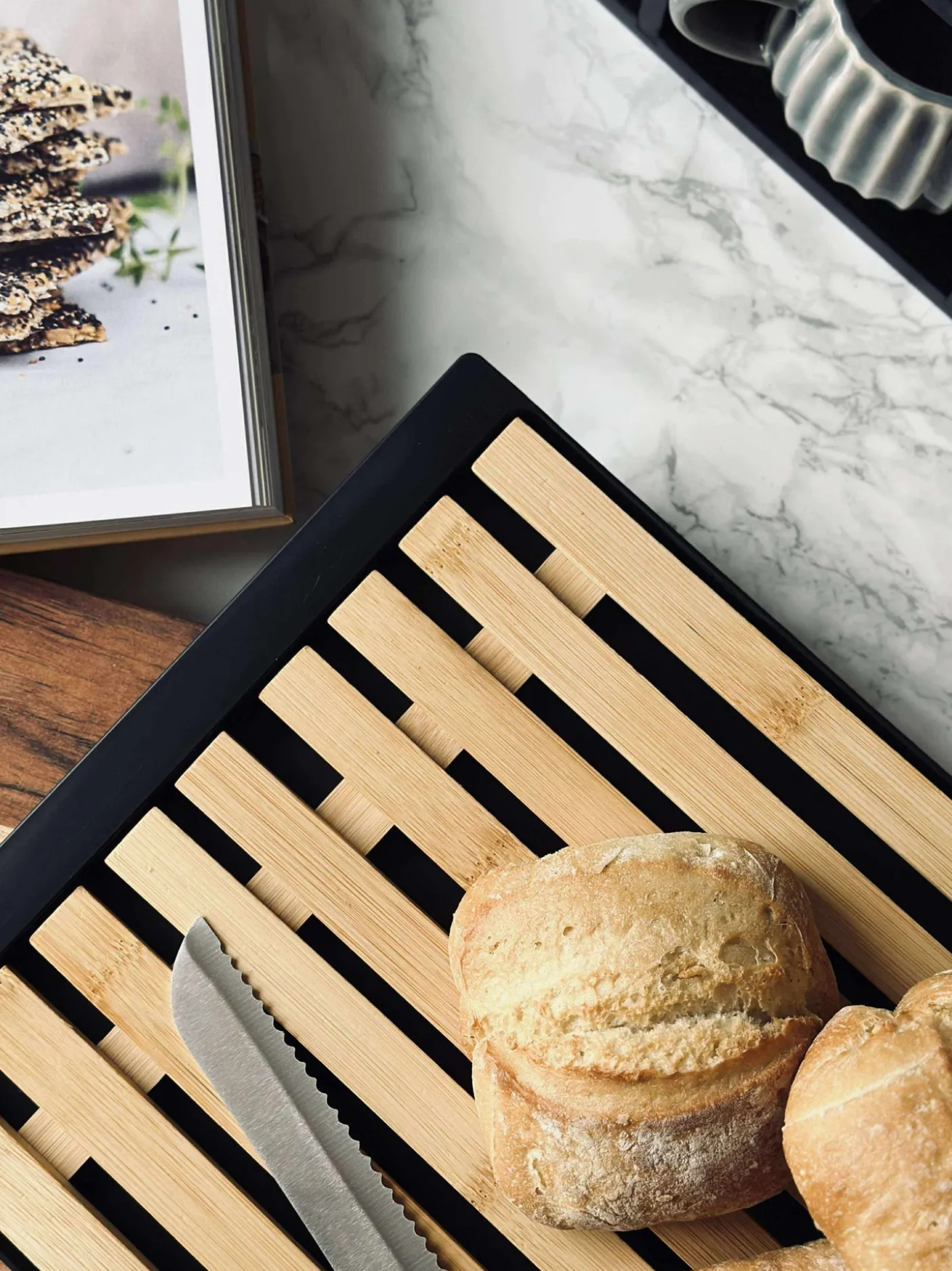 Skærebræt med krumme riste