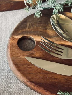 Skærebræt organisk akacia 45 cm