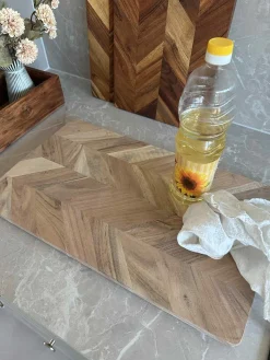 Skærebræt Sildeben - 50cm. Uden olie