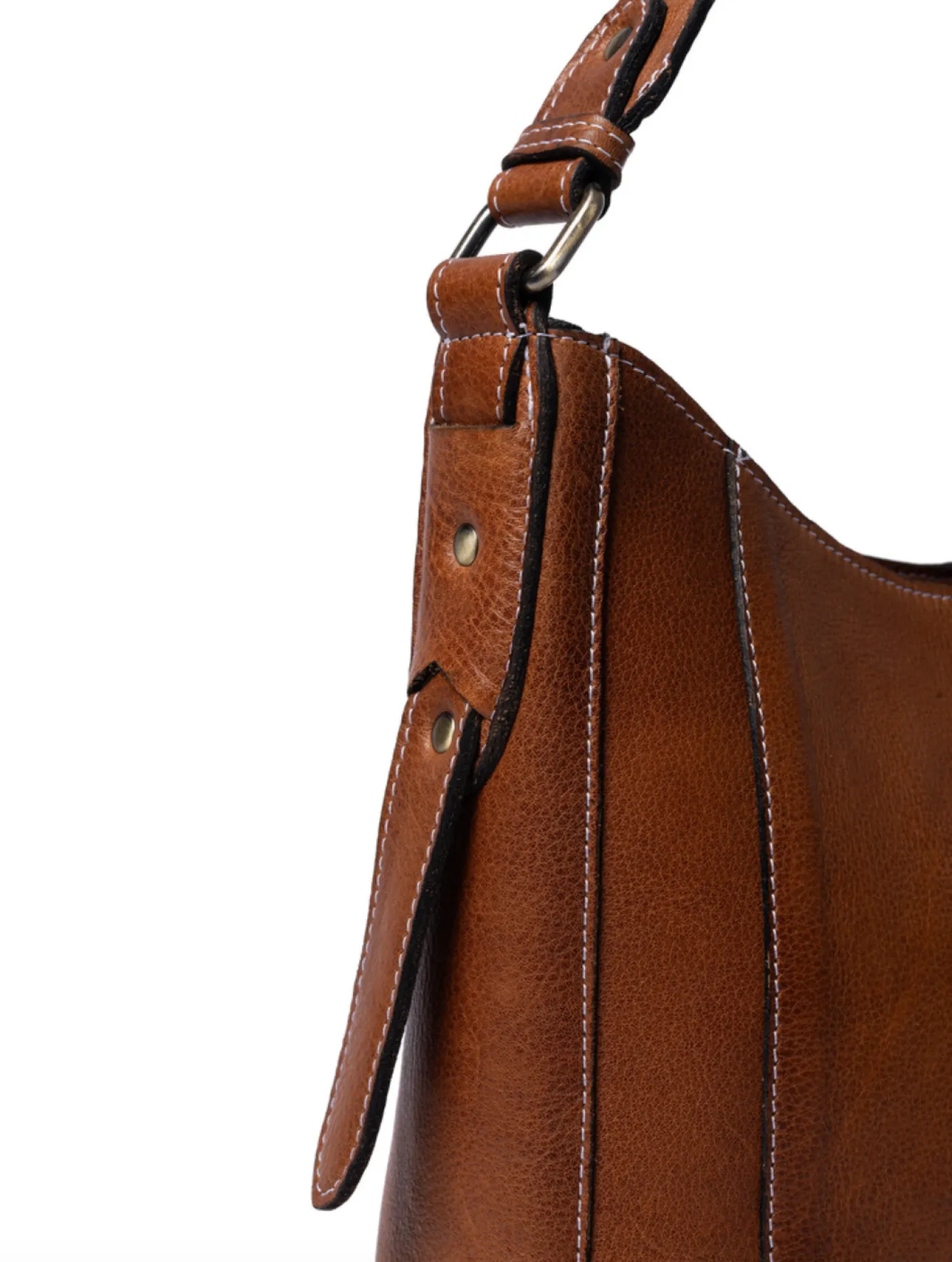 Skuldertaske Neri Small - Walnut