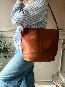 Skuldertaske Nomi walnut