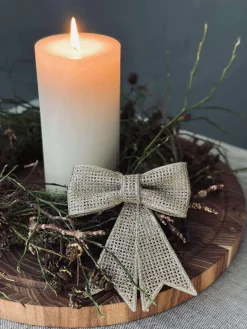 Sløjfe glitter - Gold