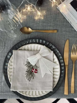 Sløjfe glitter - White