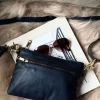 Smuk læder clutch - LADY Midnight Blue