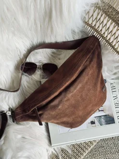 Smuk ruskindsbumbag - Cognac