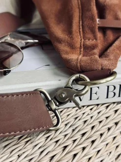 Smuk ruskindsbumbag - Cognac