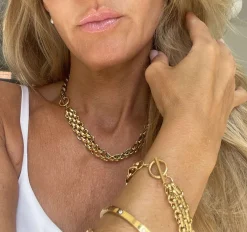 Smykkesæt ATHENA – Forgyldt