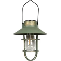 Solar lampe med ophæng - Grøn / guld