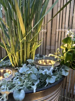 Solcelle spots SILVER – Sæt med 4 stk