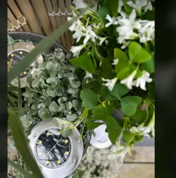 Solcelle spots SILVER – Sæt med 4 stk