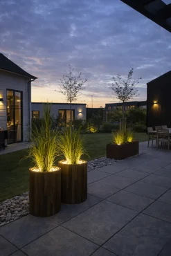 Solcelle spots SILVER – Sæt med 4 stk