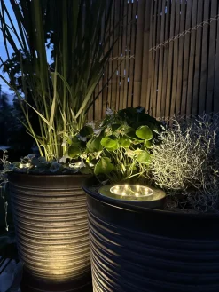 Solcelle spots SILVER – Sæt med 4 stk