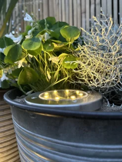 Solcelle spots SILVER – Sæt med 4 stk