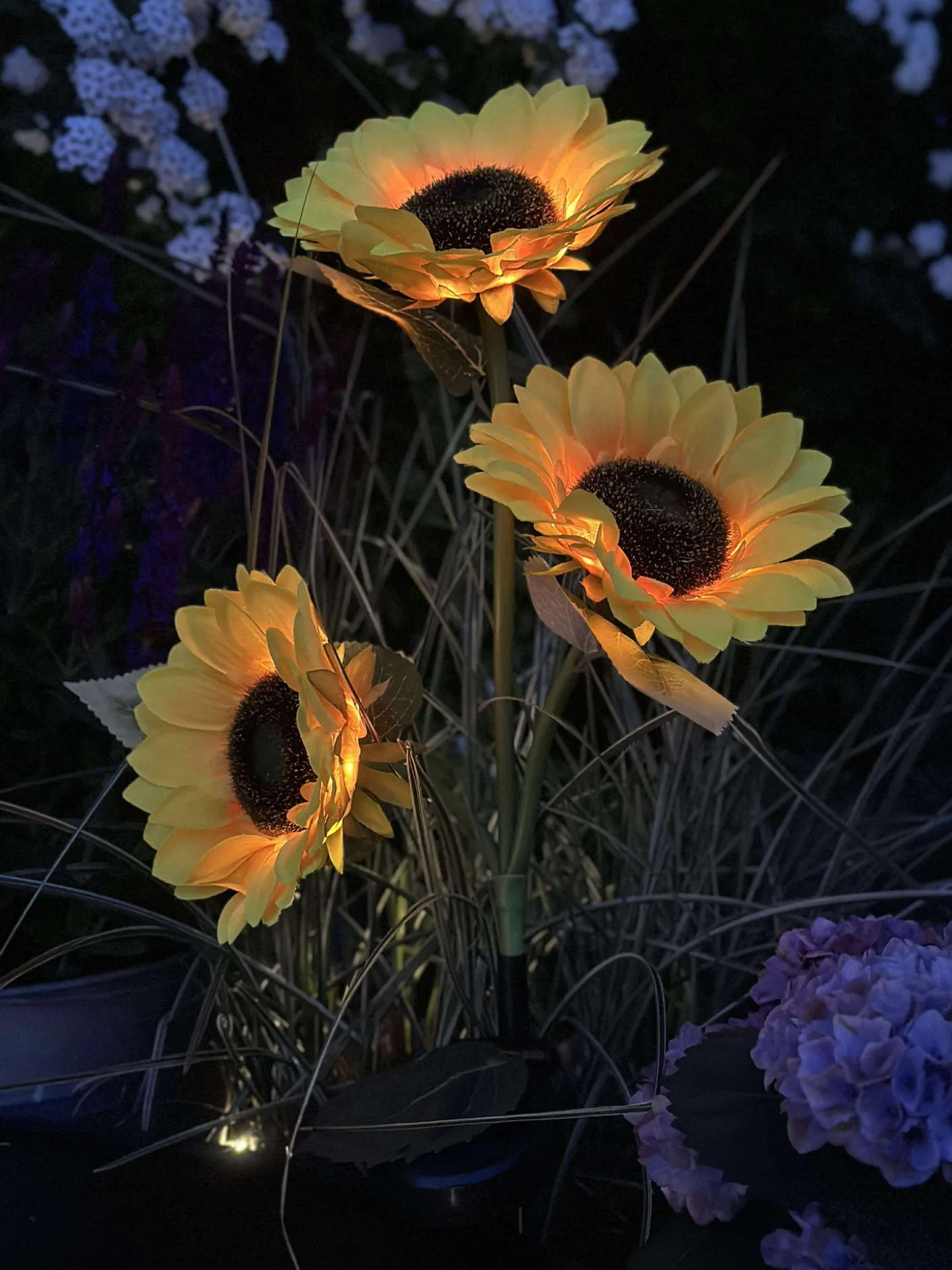 Solsikke med solceller