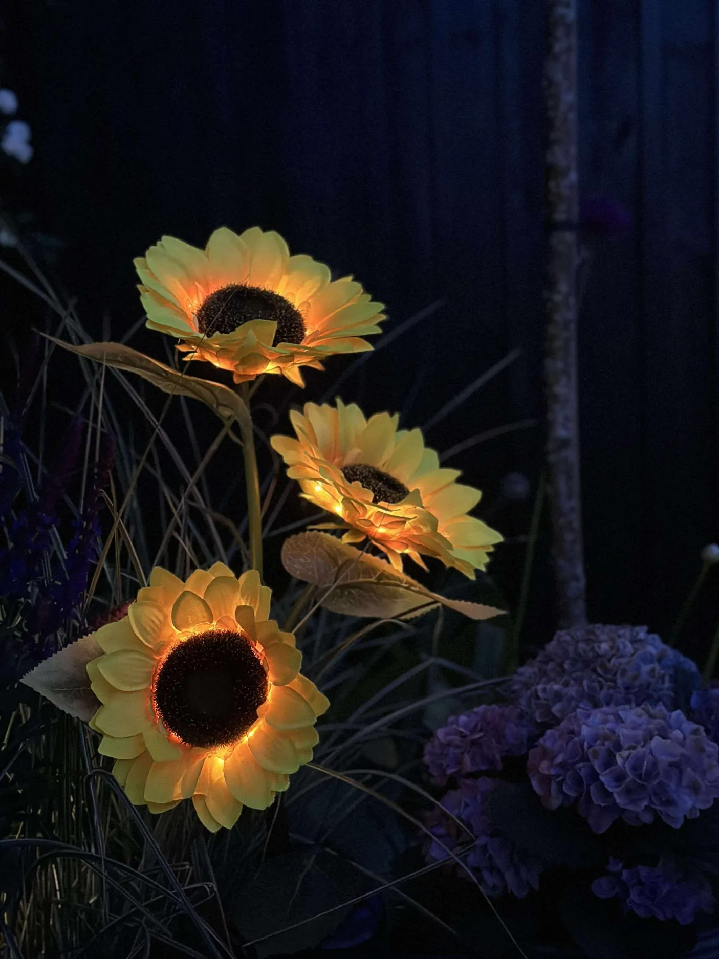 Solsikke med solceller