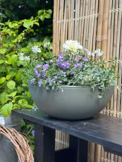 Spejlbassin / Skål dia 40cm - Recycling Grøn