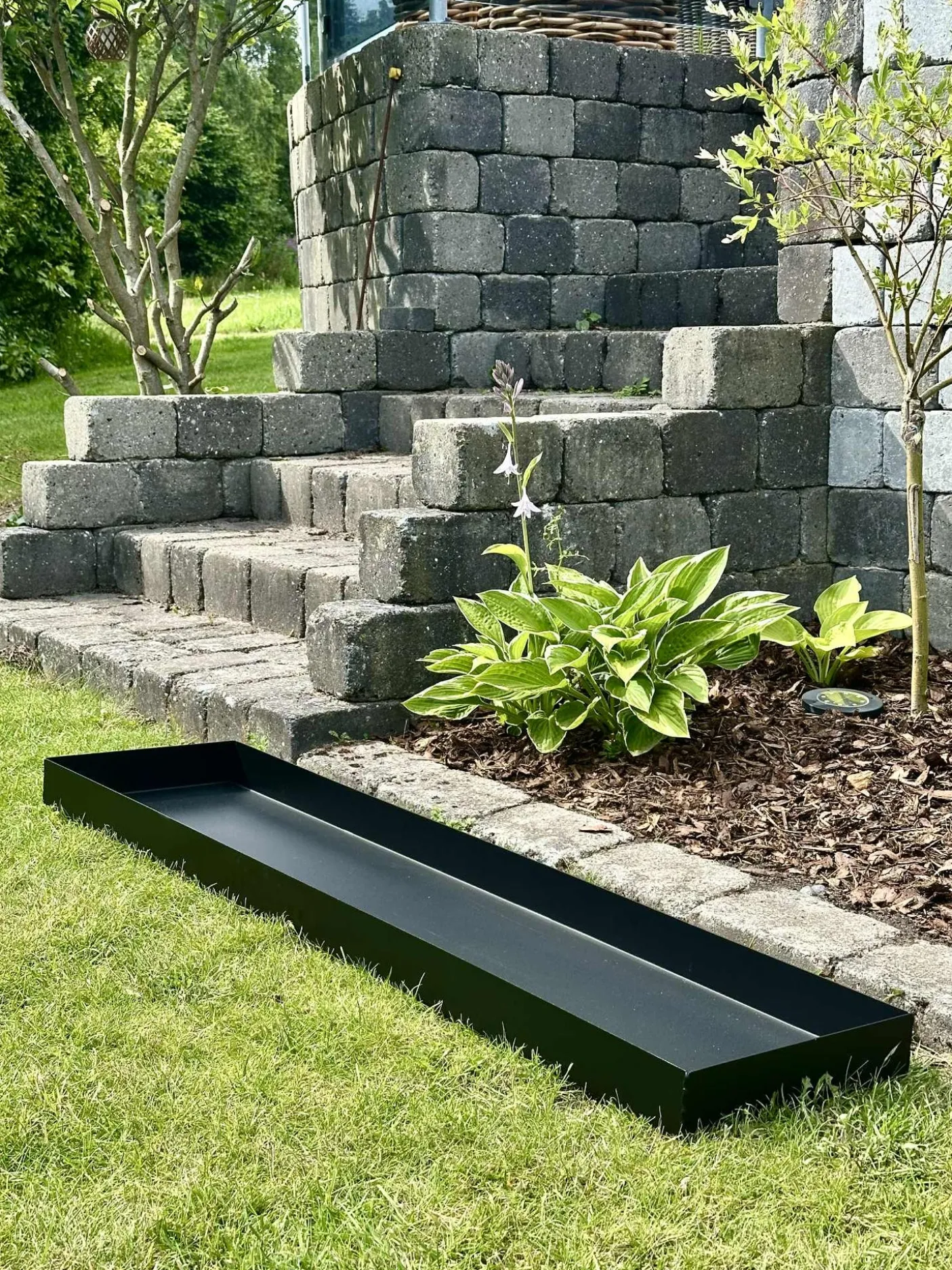 Spejlbassin Rectangle - Black