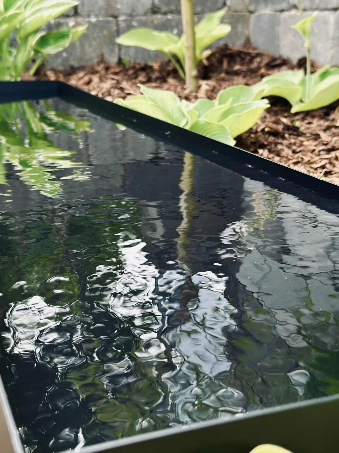 Spejlbassin Rectangle - Black