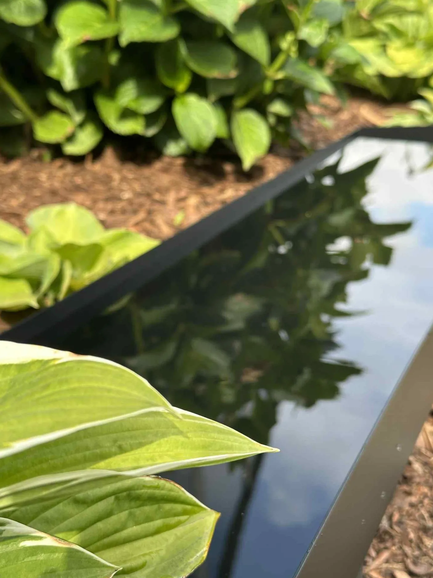 Spejlbassin Rectangle - Black