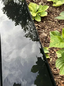 Spejlbassin Rectangle - Black