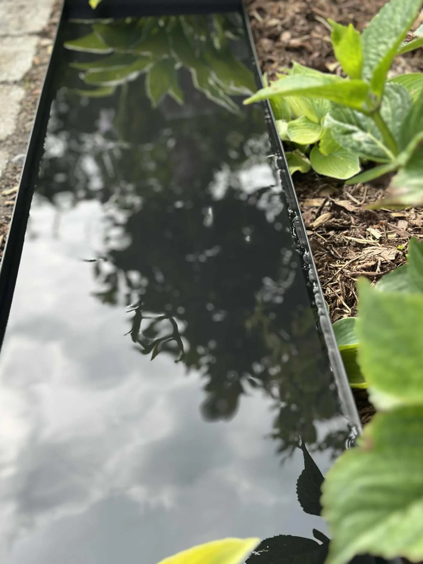 Spejlbassin Rectangle - Black