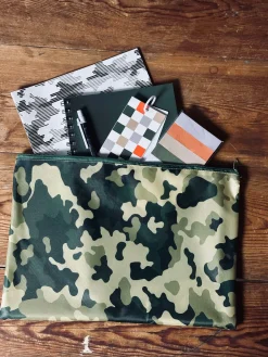 Sæt med notesbøger og taske - Army