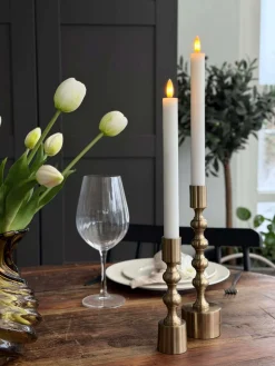 Stagelys Hvid 2 stk. - Flere størrelser