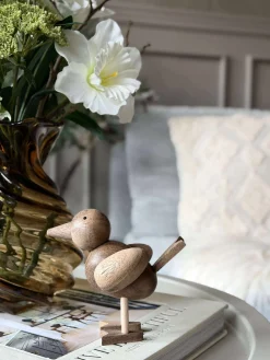 Stående Fugl - Amber Brun