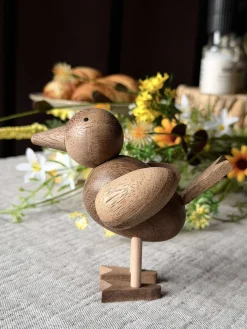 Stående Fugl - Amber Brun