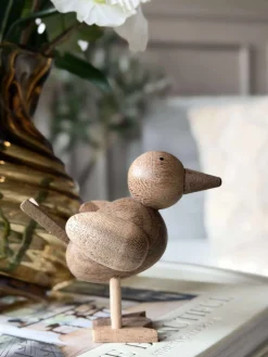 Stående Fugl - Amber Brun