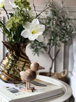 Stående Fugl - Amber Brun