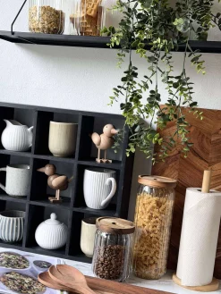 Stående Fugl - Amber Brun