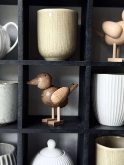 Stående Fugl - Amber Brun