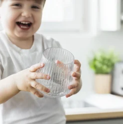 Stilrene plastikglas til hverdag og fest - 4 stk