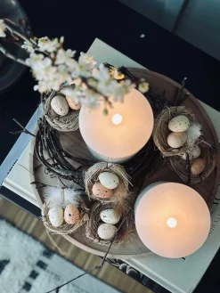 6stk. Reder med påskeæg - Borddekoration