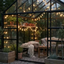 Stor Lyskæde med 50 LED pære og farveskift - Godkendt til inde og ude