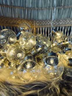 Stor Lyskæde med 50 LED pære og farveskift - Godkendt til inde og ude