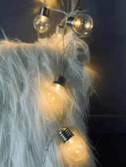 Stor Lyskæde med 50 LED pære og farveskift - Godkendt til inde og ude