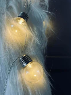 Stor Lyskæde med 50 LED pære og farveskift - Godkendt til inde og ude