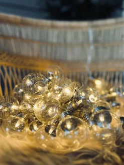 Stor Lyskæde med 50 LED pære og farveskift - Godkendt til inde og ude