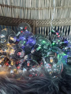 Stor Lyskæde med 50 LED pære og farveskift - Godkendt til inde og ude