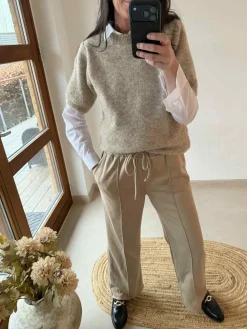 Strik med 3/4 ærmer - Fango